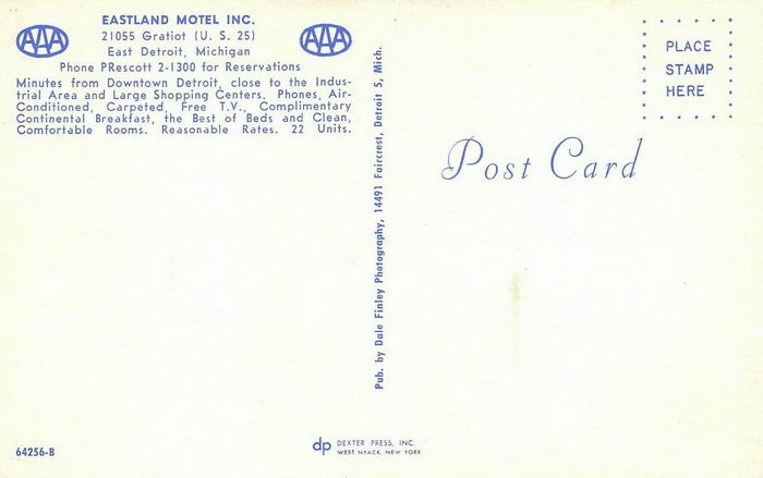 Eastland Motel - Old Postcard Photo
